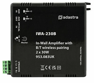 Amplificador de Parede Iwa com Bluetooth 2x30w