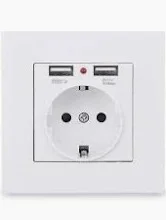 Kit Tomada Elétrica de Encastrar com Caixa