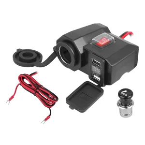 Carregador de Isqueiro 2xusb-A com Cabo 1.4m Ltc