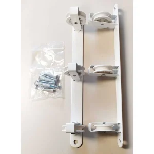 Estendal de Parede Basic C/3 Poleias Branco 37x5x.