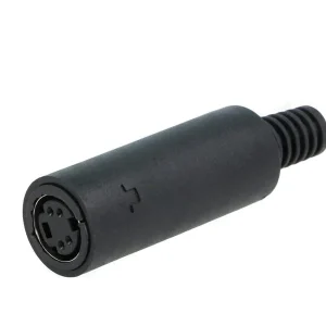 Ficha Mini Din Femea para Circuito Impresso