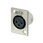 Ficha Xlr Femea 3 Pinos Neutrik
