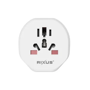 Adaptador Viagem Rixus Rxhc27 Eu Branco
