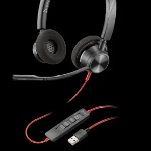 Auscultadores Headset C/ Fios Blackwire 3320-M Pr.