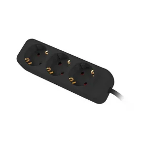 Extensor 3 Tomas Schuko Lanberg 2500 W 1,5 M Preto