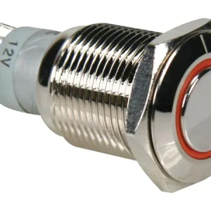 Interruptor Pulsador Metálico 1no 1nc Luz Laranja