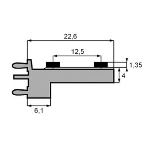 SW099 INTERRUPTOR MINI DUPLO