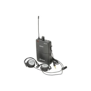 Conjunto de Recetor Uhf de Cinto e Auriculares 