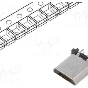 Ficha, Usb B Micro, Tht, Pin: 5, Simples, Usb 2.0.