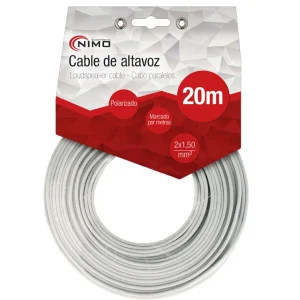 Cabo de Coluna 2x1.5mm² Branco Polarizado 20m