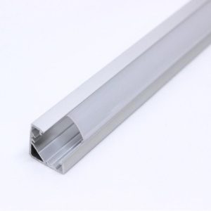 Perfil Aluminio P/ Fita LED 2mt Canto Difusor Opac