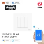 Interruptor de Luz 3 Canais Zigbee Série Star Ring