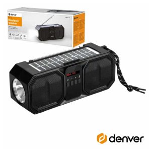 BTG-158 Rádio Portátil C/ Painel Solar/ Lanterna / Bluetooth / TWS