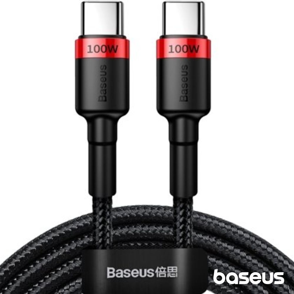 Cabo USB-C 2.0 PD Macho P/ USB-C PD Macho 5A 2m 100W BASEUS