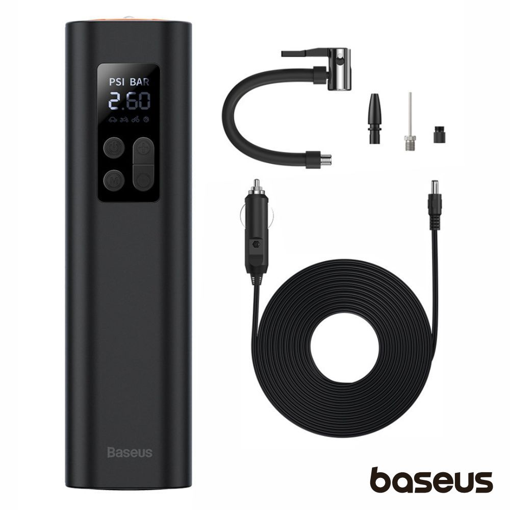 CRCQ000001 Compressor de ar portátil c/ manómetro BASEUS