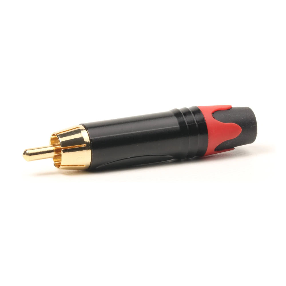 Ficha RCA Macho Ø6mm Metal