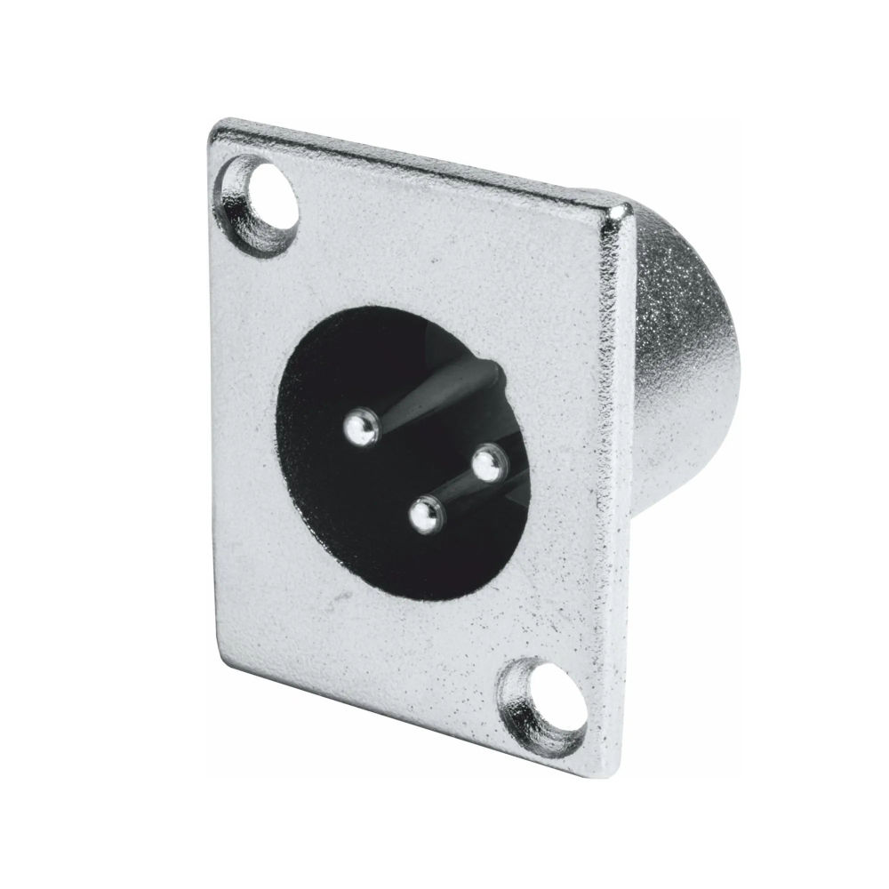 Ficha XLR Macho Painel