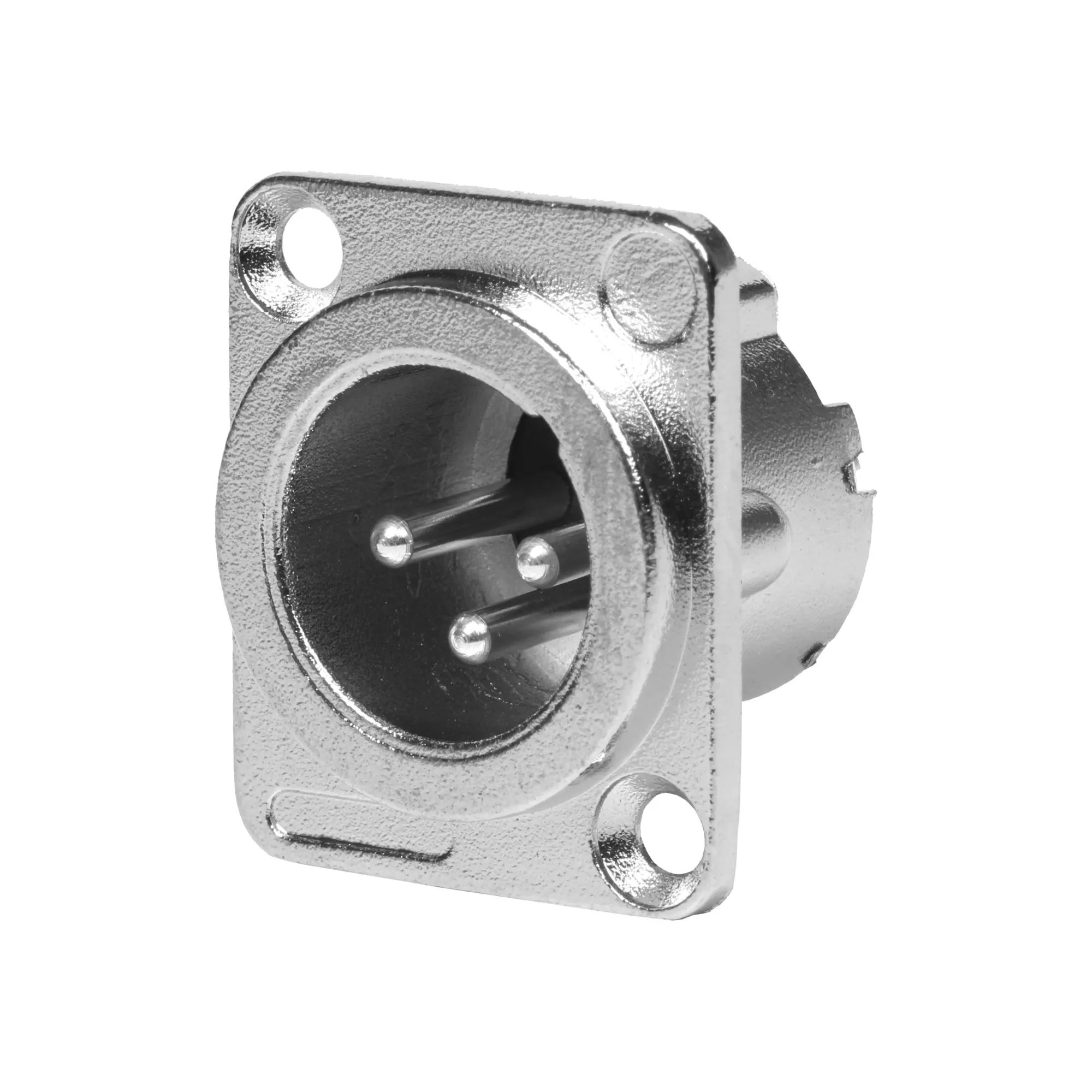 Ficha XLR Macho Painel - Chassi