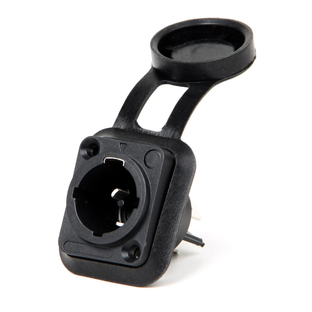 Ficha Power True Macho Preto IP65 Chassi