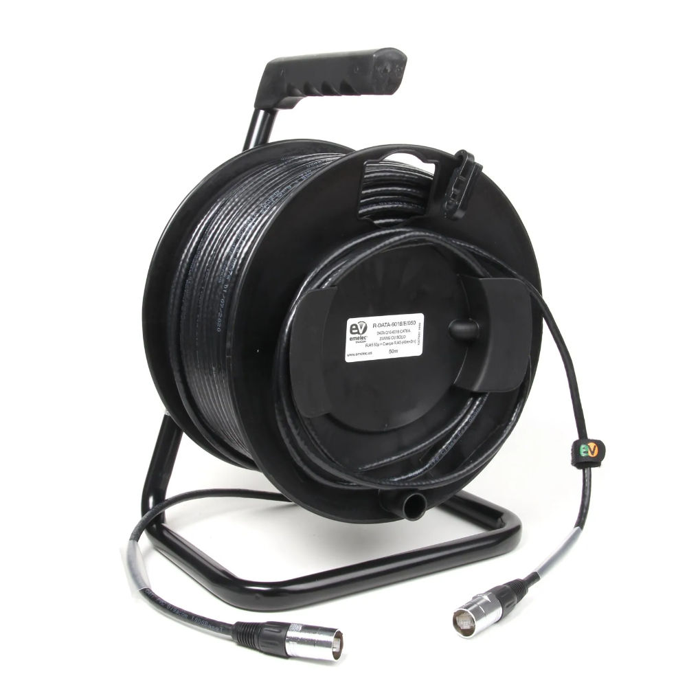 Cabo CAT6A U/FTP RJ45 c/ Enrolador - 100mt