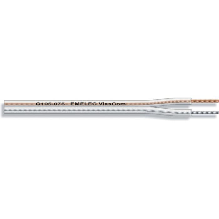 Cabo Coluna 2x0,75mm² Transparente Polarizado 100mt - Bobine