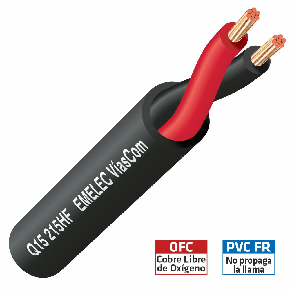 Cabo Coluna 2x1,5mm² Redondo 100mt