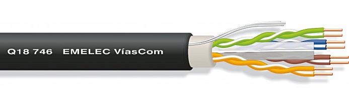 Cabo UTP CAT6 Rígido 300mt - p/ Exterior