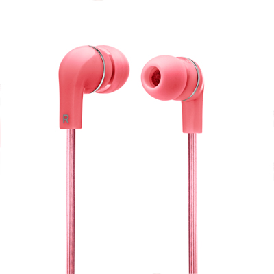 Auriculares Ficha 3,5 c/ Micro - Rosa Fluo