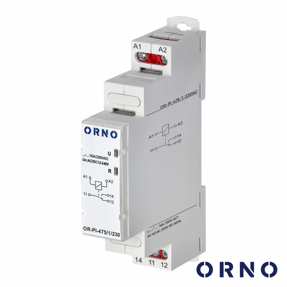 Relé Temporizador 1P 230VAC 16A P/ Calha DIN ORNO