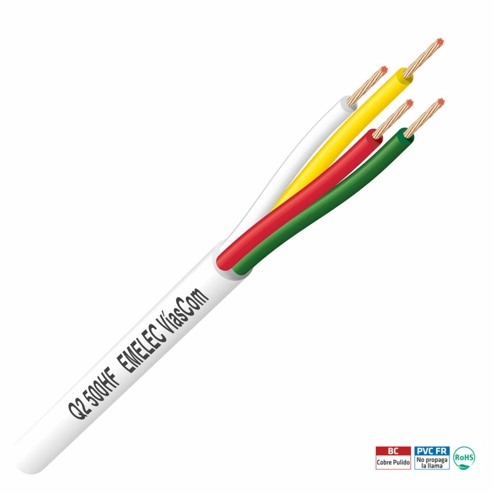 Cabo de Alarme / Videoporteiro 4 Condutores - 100m