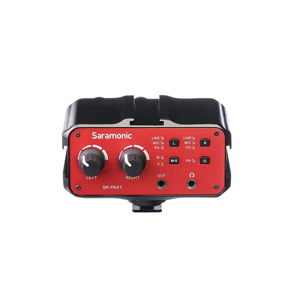 SR-PAX1 Adaptador misturador de microfone 2 canais por DSLR Saramonic