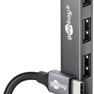 74457 Hub Usb slim 4 portas, USB-C™ para USB-A, 5 Gbps