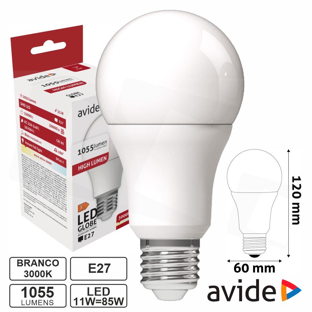 ABG27WW-11W-APD Lampada led dimavel A60 11W E27