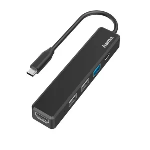 Hub Hama Usb-C, Multiport, 5 Ports, 3 X Usb-A, Us.