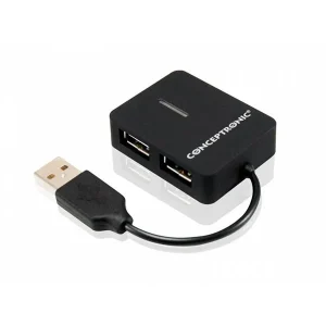 Hub Conceptronic Travel 4-Portas Usb 2.0 Black - .