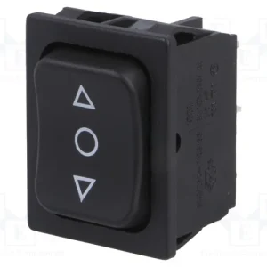 Rocker Dp3t Pos 3 (On)-Off-(On) 6a/250vac Preto