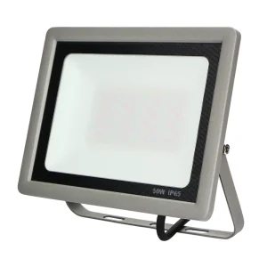 Projetor LED Slim Rgb-W C/Comando Cinza 50w 