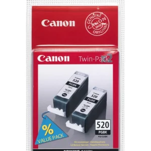 Pack 2x Tinteiros 520 (Preto) - Canon