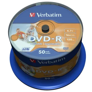 Verbatim Dvd-R 16x 4.7gb 120min Inkjet Print Bobi.