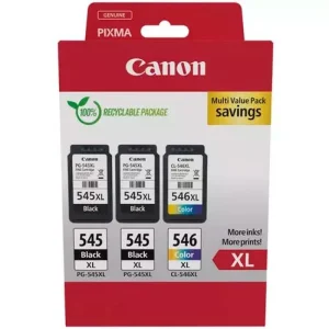 Conjunto 3 Tinteiros Canon 2x Pg-545xl + Cl-546xl