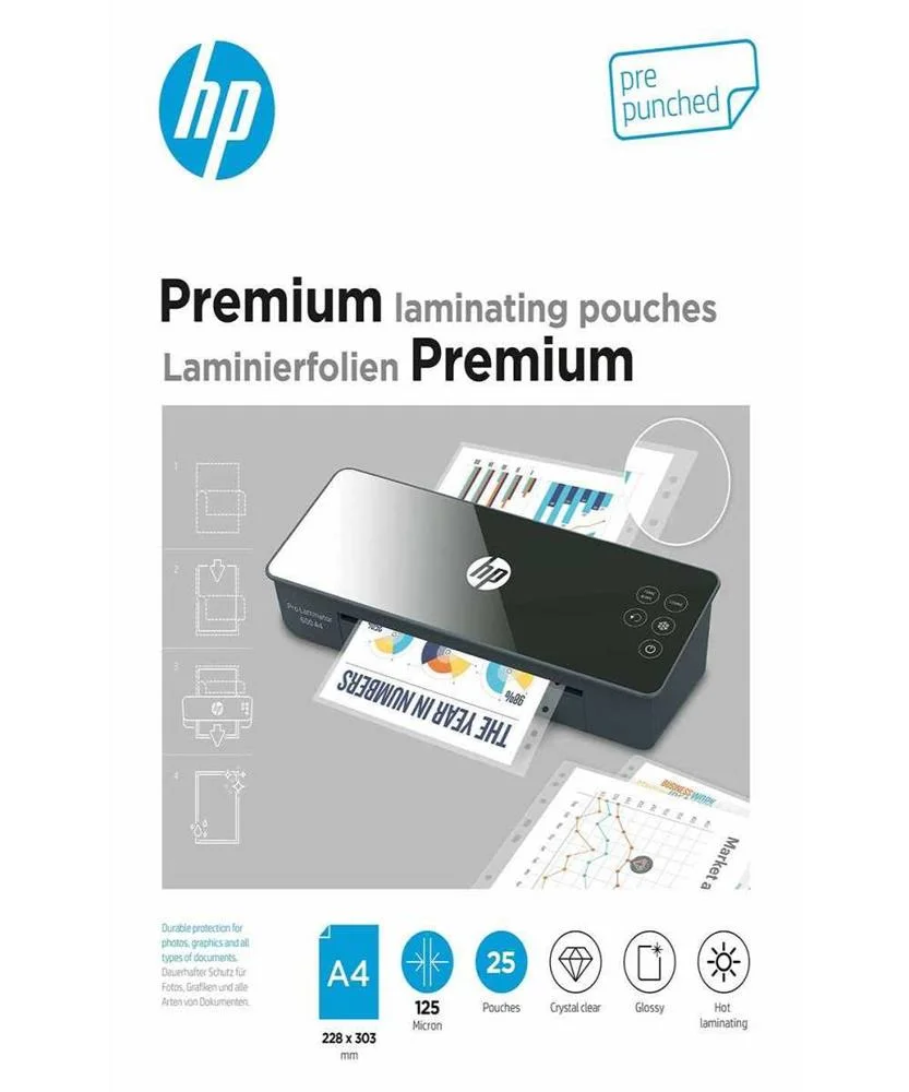 Películas de Laminação Hp Premium A4 125 Micron 2.