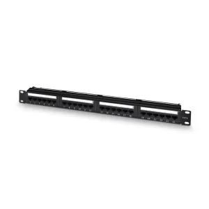 Patch Painel 19" 1u Rj45 24 Portas Rj45 Cat6 Preto