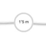 Cabo Jack 3.5 Macho P/ Jack 3.5 Macho Branco 1.5m