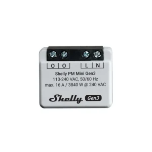 Shelly Pm Mini Gen3, Medidor de Energia Inteligen.