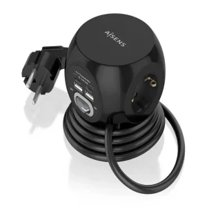 Extensão Tripla + 2x Usb-C e 2x Usb-A 1,4mts - Ai.