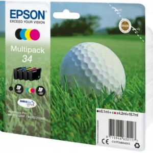 Pack 4x Tinteiros Serie 34 Wf-3720/3725 - Epson