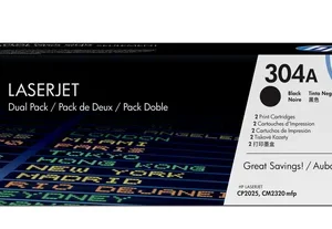 Pack 2 Toners Hp 304a Preto (Cc530ad)