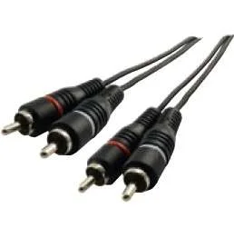 Schwaiger Cik5450 Cabo de Áudio 5 M 2 X Rca Preto