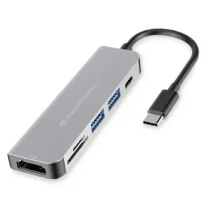 Hub Conceptronic 6-Em-1 2x Usb-A 3.0, Usb-C Pd, H.