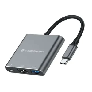 Hub Usb-C "3-Em-1"Hdmi / Usb-C / Usb 3.0 - Concep.